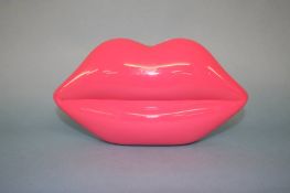 Pink Perspex Lips clutch bag from Lulu Guinness