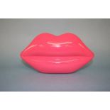 Pink Perspex Lips clutch bag from Lulu Guinness