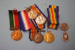 Collection of medals to include 14-18 Mercantile medal to Richard Stoney, World War I pair to M.W.