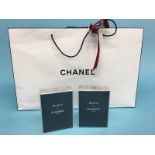 Two 'Bleu de Chanel Paris', 100ml bottles of eau de toilette (unused), with Chanel bags