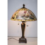 Thomas Kinkade's '' lamplight bridge'' table lamp