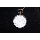 J.G.Graves Sheffield silver cased pocket watch