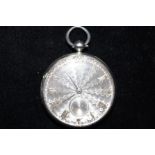 Victorian pocket watch with silver dial with sub d