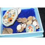 6 Cloisonne items boxed