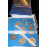 6 Cased coin sets