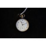 Silver cased pocket watch (Hinge requires attentio