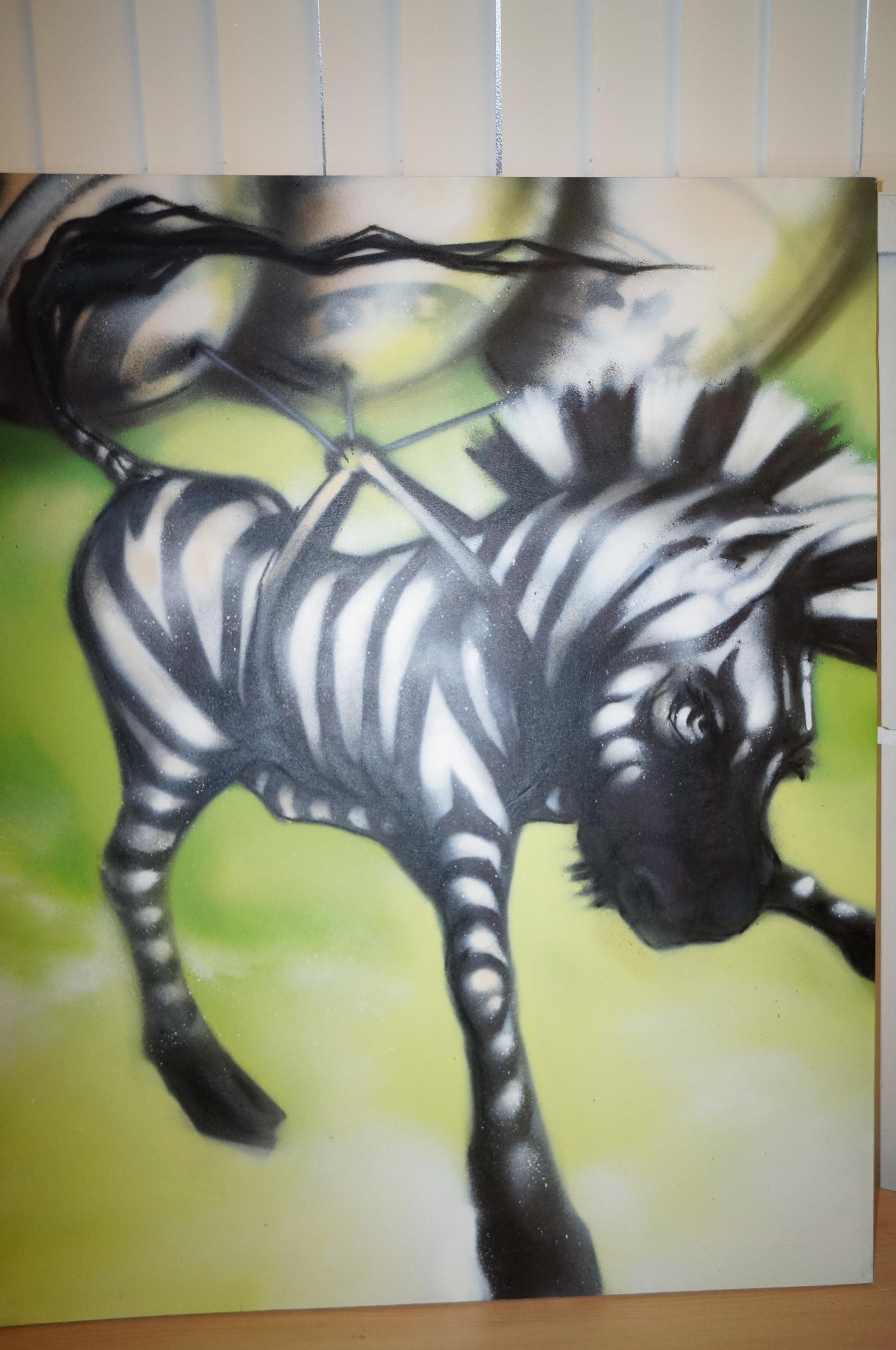 Large wall canvas depicting Zonkey 100x130cm