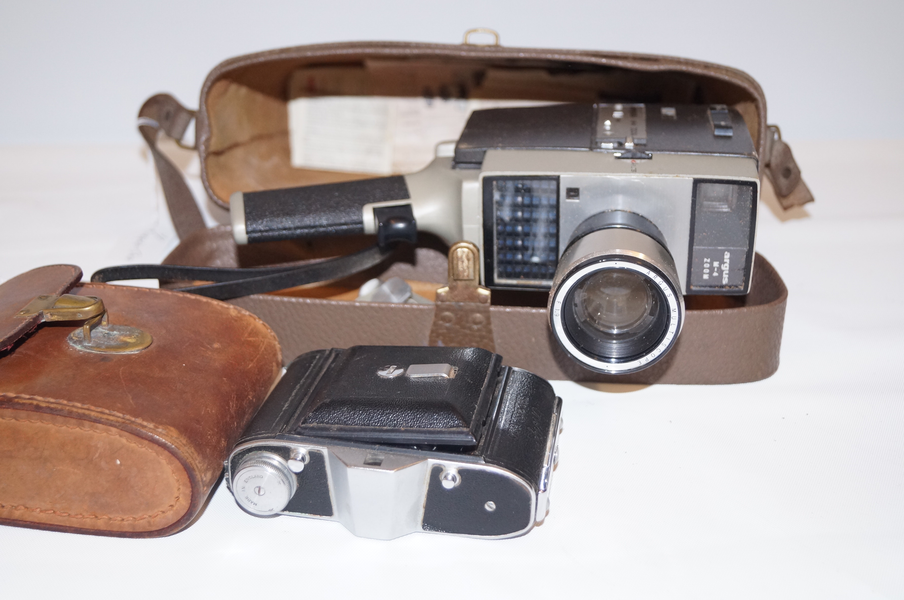 Vintage camera & hand held recorder