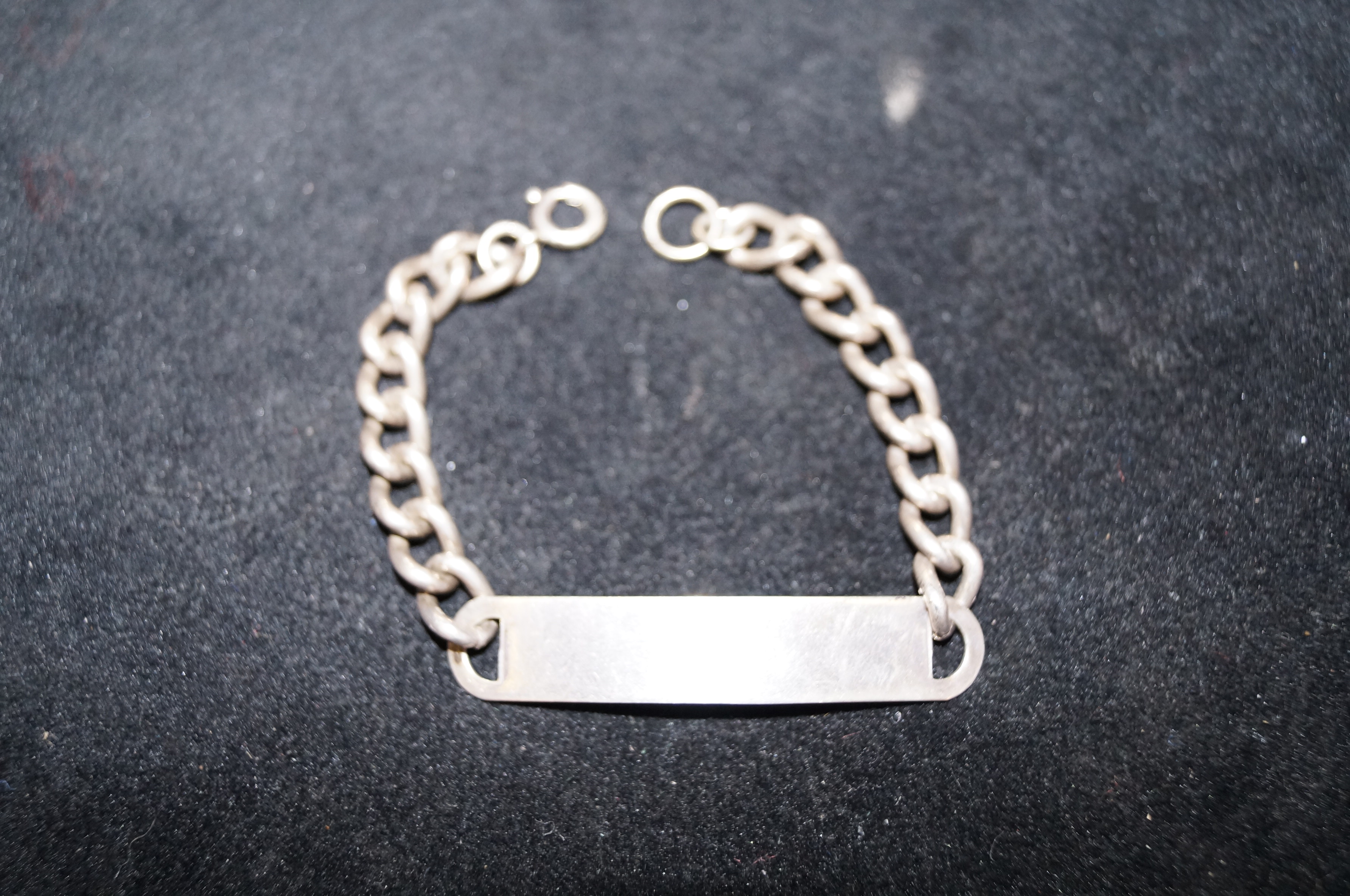 Silver I.D bracelet