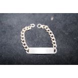 Silver I.D bracelet