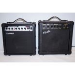 2 Yamaha amplifier & one other