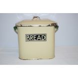 Vintage enamelled bread bin