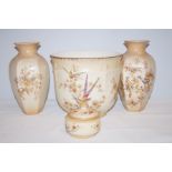 Collection of crown ducal ware (Butterfly & bird p