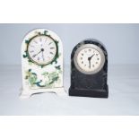 Masons mantel clock & one other