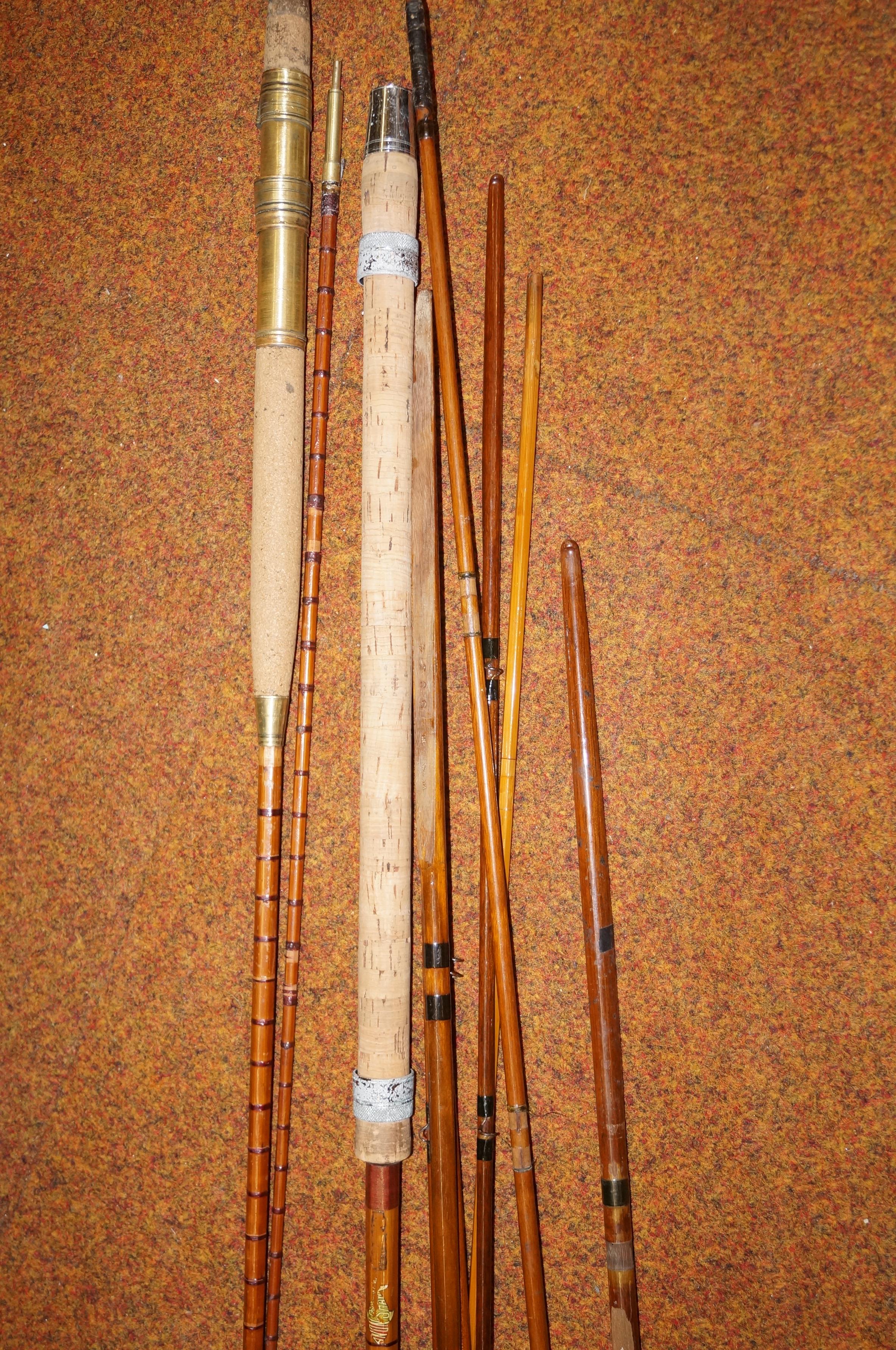 Collection of split cane rods