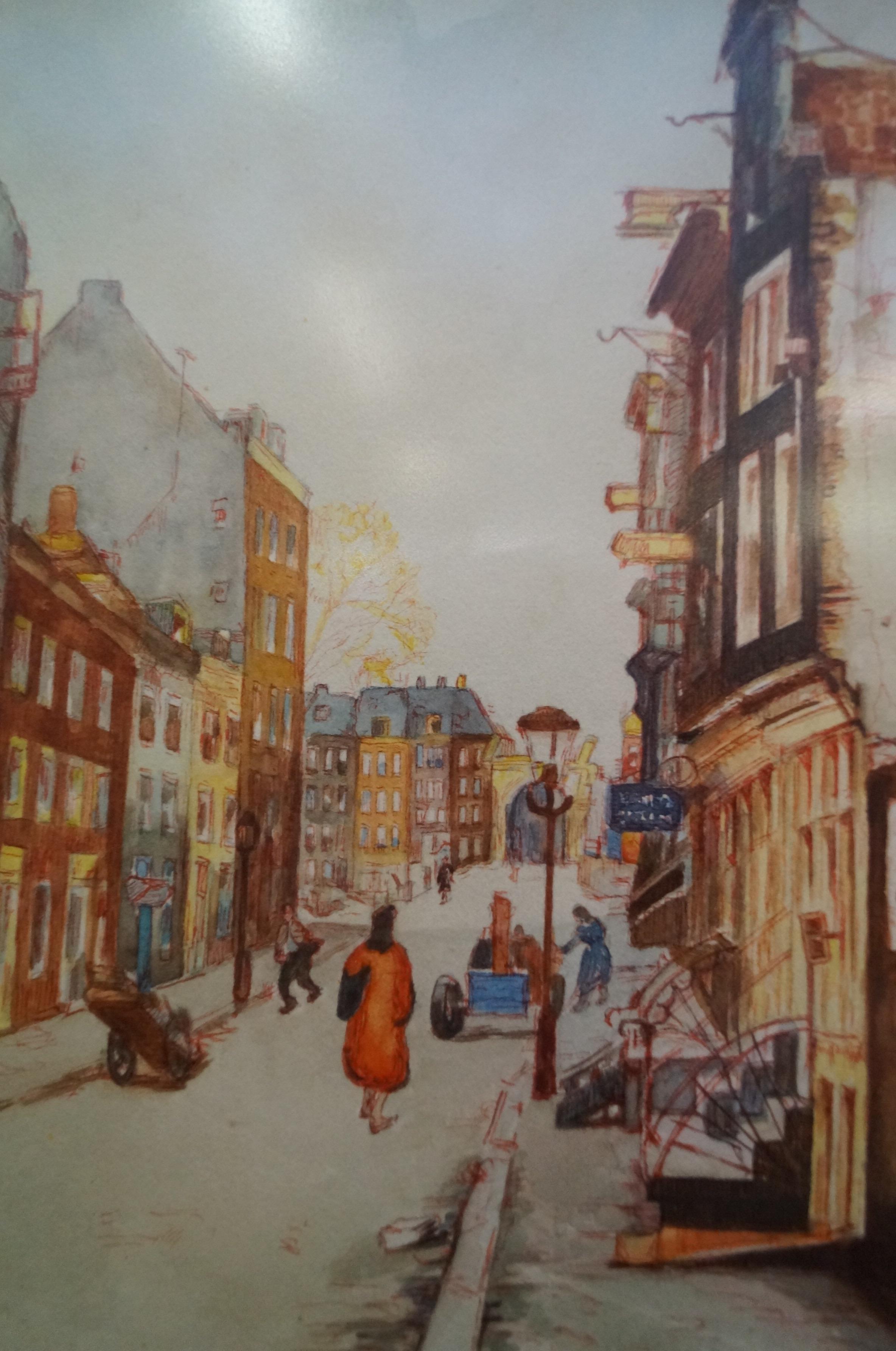 Watercolour (A street in Holland) Winifred Parting