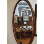 Large oval mirror