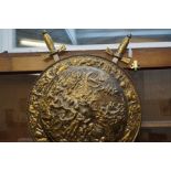 Brass armour wall plaque