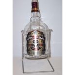 Chivas Regal 4.5 Litre bottle on stand (Empty)