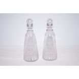 Pair of early Victorian decanters