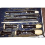 Cased Aulos recorder set