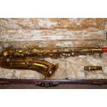 Cased Lewin low pitch saxophone