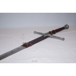 Large very heavy wall hanging sword