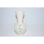 Belleek vase Height 15 cm