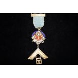 Guilt silver masonic medal crompton lodge Bolton