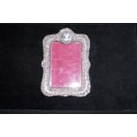 Victorian silver photograph frame 20 cm x 14 cm