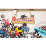 Collection of vintage toy motorbikes (To include a