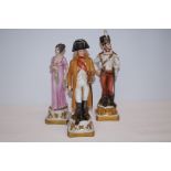 3 Continental figures (Napoleonic, Josephine & one