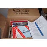 Liverpool home & away football programs