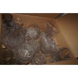 Very large box of glass ware
