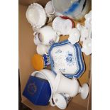 Good box of ceramics to include crown derby & poole ect...