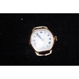 1920's Gold cased ladies wristwatch with no strap