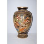 Large satsuma vase late 19th century Height 38 cm