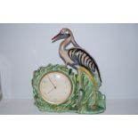 Mid century prima ceramic clock Height 38 cm Width