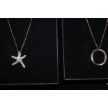 2 Silver necklaces & pendants