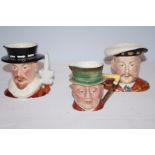 Beswick Toby jug together with 2 sylvac Toby jugs