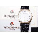 Gents Raymond Weil wristwatch with leather case, b