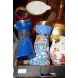 Ceramics to include Wedgewood & a bells decanter