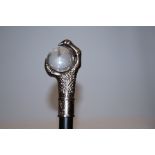 Walking stick with ball & claw handle