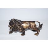 Bronze figure of a lion