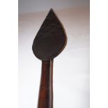 Early chip carved African paddle of high quality L