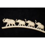 Ivory elephant bridge Length 15 cm