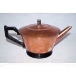 Art deco tea pot with ceramic interior