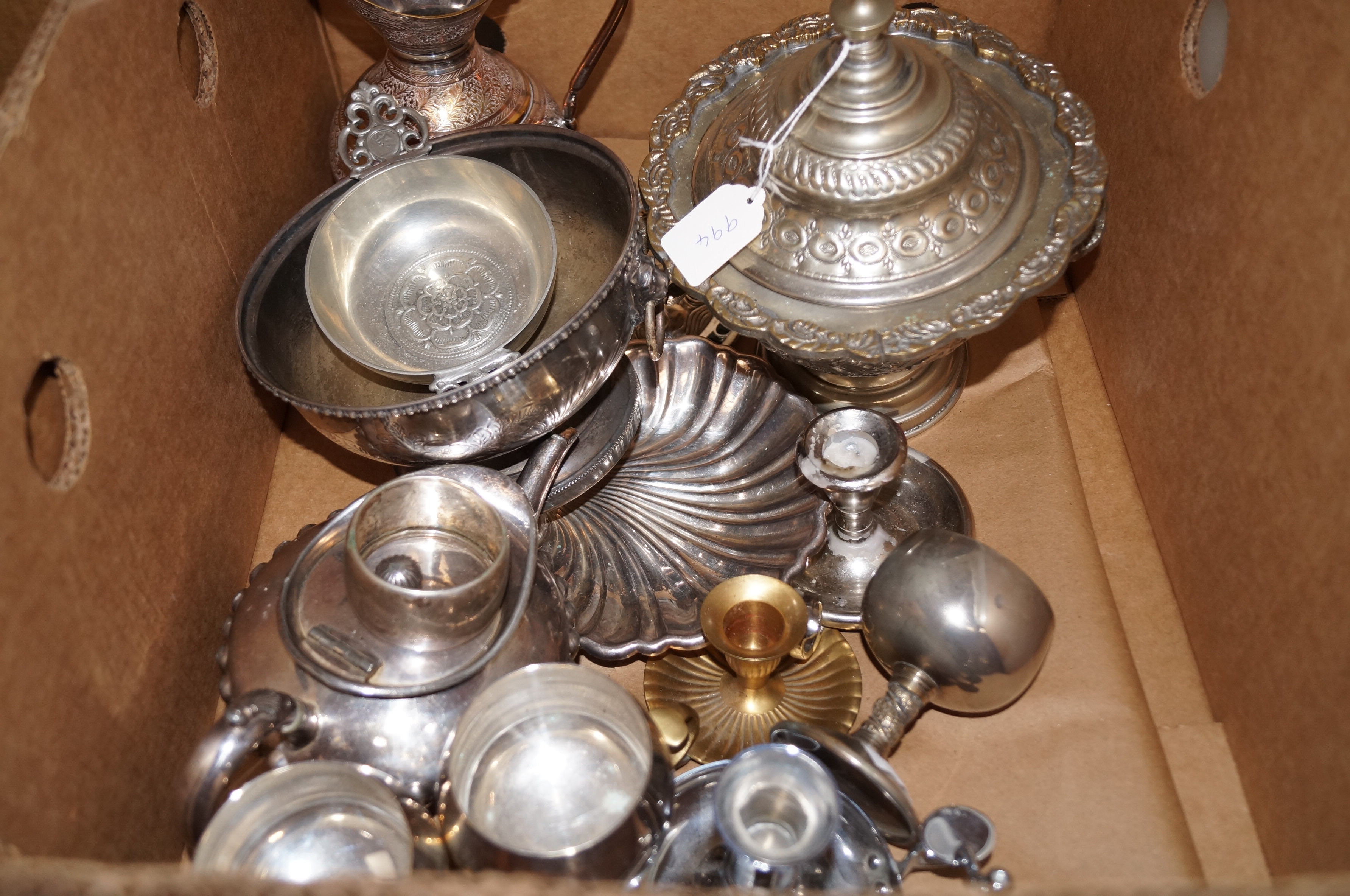 Box of metal ware