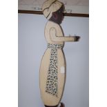 Blackamoor figure requires tray Height 80 cm