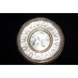 Early plated holy communion plate